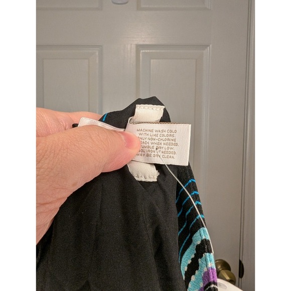 Chico's Women's Size 0 Small Blue Black Geometric Animal Print Blazer Jacket NWT - Picture 5 of 5